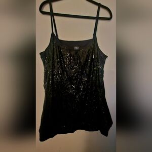 Torrid Black Sequin Tank Top